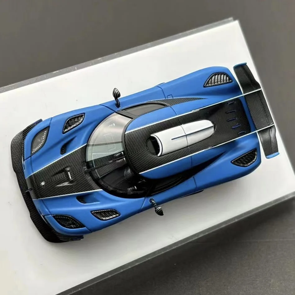 VMB 1:64 Koenigsegg one 1 белый серебристый синий смоляная модель автомобиля коллекция