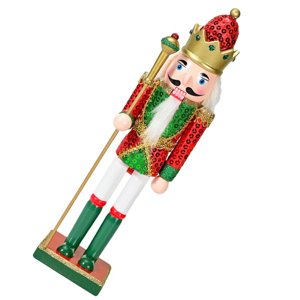 

Nutcracker Christmas Decorations Decorative Nutcrackers Figure Wood Dining Table Ornaments Xmas Desktop Craft