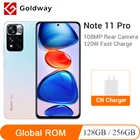 Сотовый телефон Xiaomi Redmi Note 11 Pro с глобальной прошивкой, 128 Гб256 ГБ, камера 920 МП, 5160 дюйма, Восьмиядерный процессор, мАч, 67 Вт, китайская версия