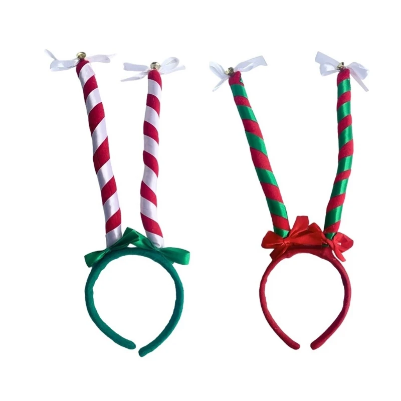 Мягкая полосатая повязка на голову аксессуар для рождественских мероприятий и