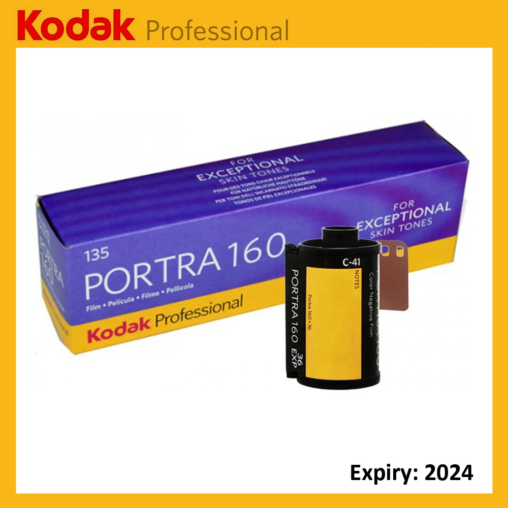 

Классическая цветная отрицательная пленка Kodak Portra 160 Professional ISO 160, 135 мм, 1-5 рулонов (Срок годности: 2023-7)