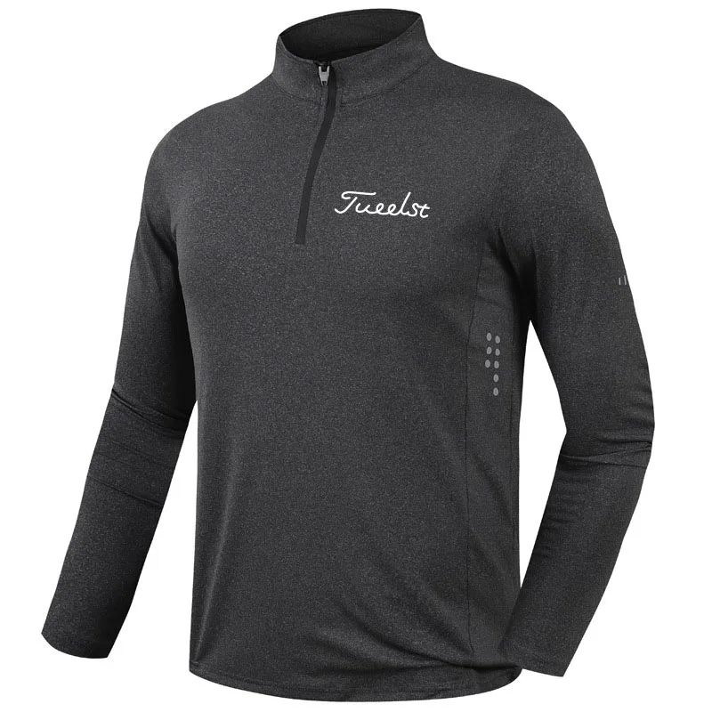 

Рубашка-поло для гольфа американского бренда мужская одежда с длинными рукавами весна-лето быстросохнущая впитывающая пот Спортивная одеж...