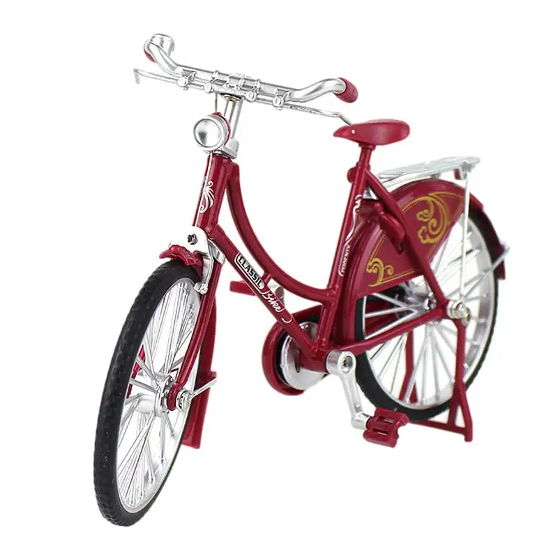 

Мини-модель велосипеда на палец, яркий велосипед для вечеринки, украшения, ретро-велосипед на палец для крутого мальчика, креативная имитац...