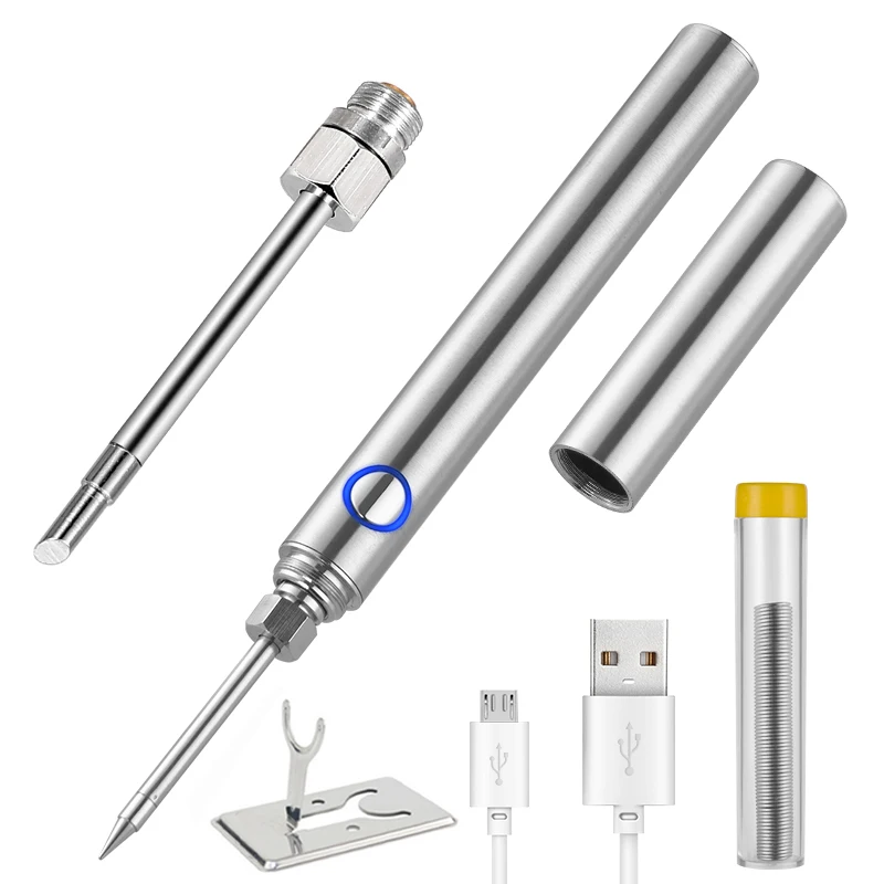 

Rechargeable Portable Soldering Iron with Cover Mini New 5V Rechargeable Wireless Soldering Iron Battery Soldering Iron