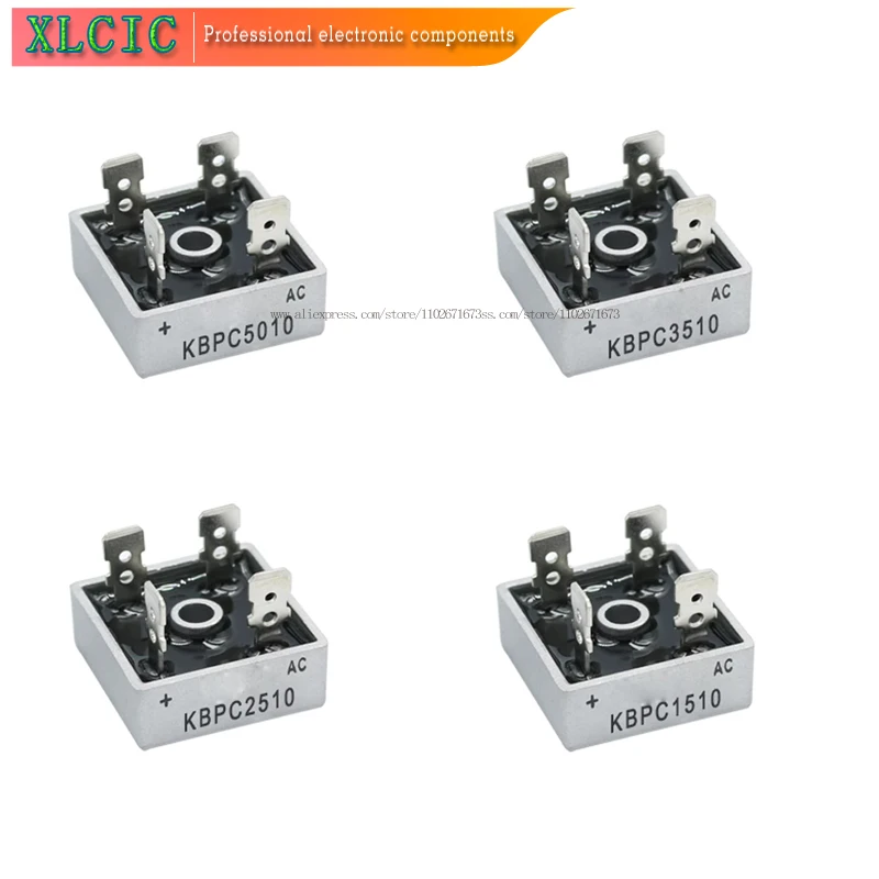 

KBPC5010 KBPC1510 KBPC2510 KBPC3510 15A 25A 35A 50A 1000V Diode Bridge Rectifier kbpc5010 1510 2510 3510