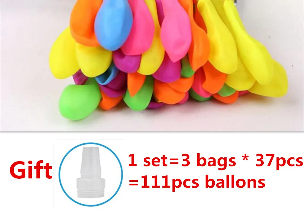

111pcs Water bomb balloons Amazing Filling Magic Balloon Children Water War Game Supplies Kids Summer toys for Outdoor Beach