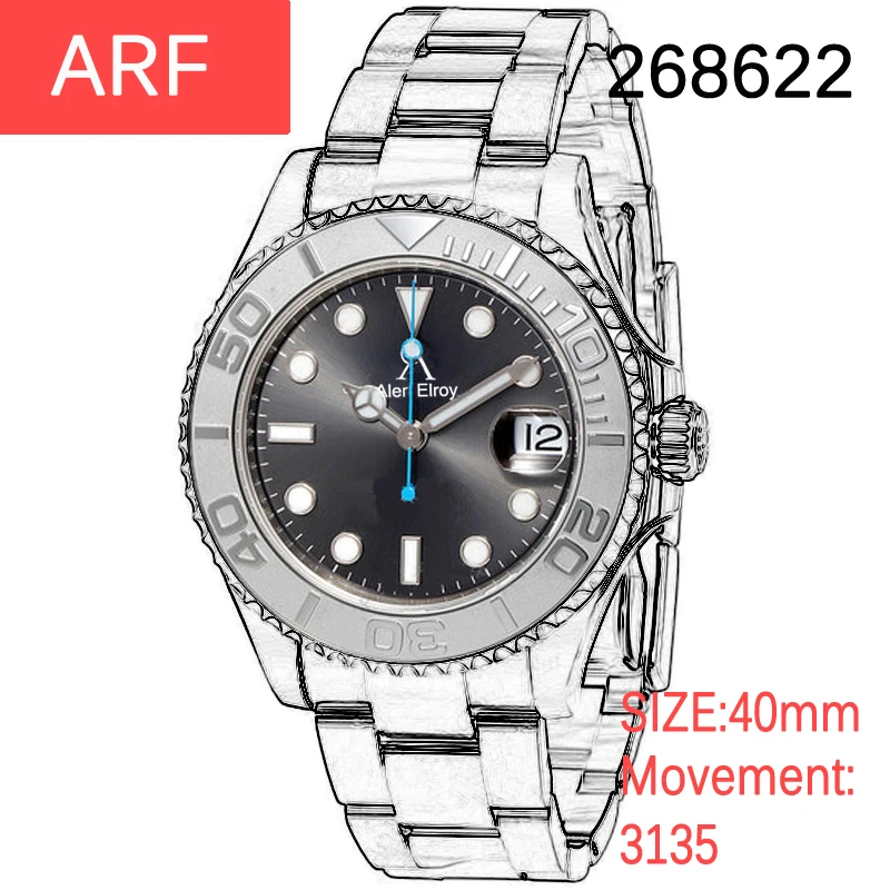 

Men's Automatic Mechanical 3135 movement Luxury Brand Watch Ceramic bezel 42mm 268622 904L Best Edition ARF Sport VS3135