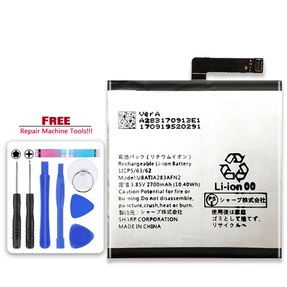 

Replacement Battery 2700mAh For SHARP AQUOS Sense UBATIA283AFN2 Mobile Phone