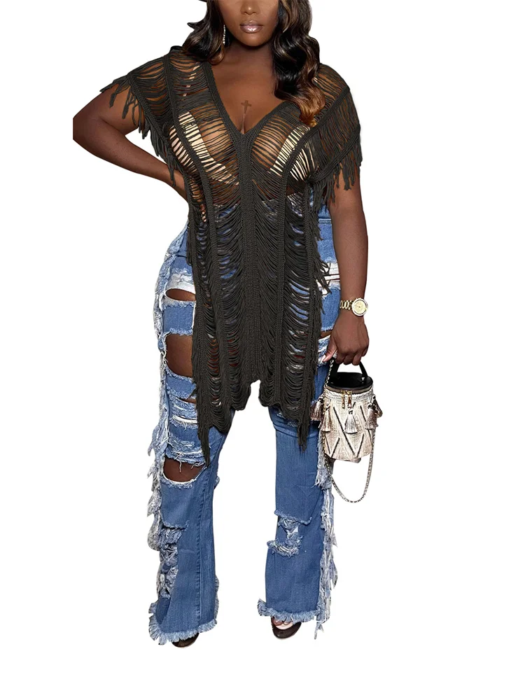 

Женское бикини с глубоким V-образным вырезом, без рукавов