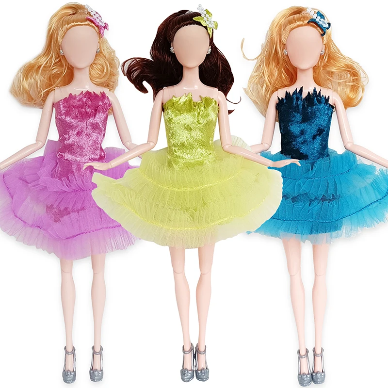 

1SET 30 см платье кукол кукольная юбка мода принцесса платье кукол платье для одежды для игрушки платье для девочки [только платье]