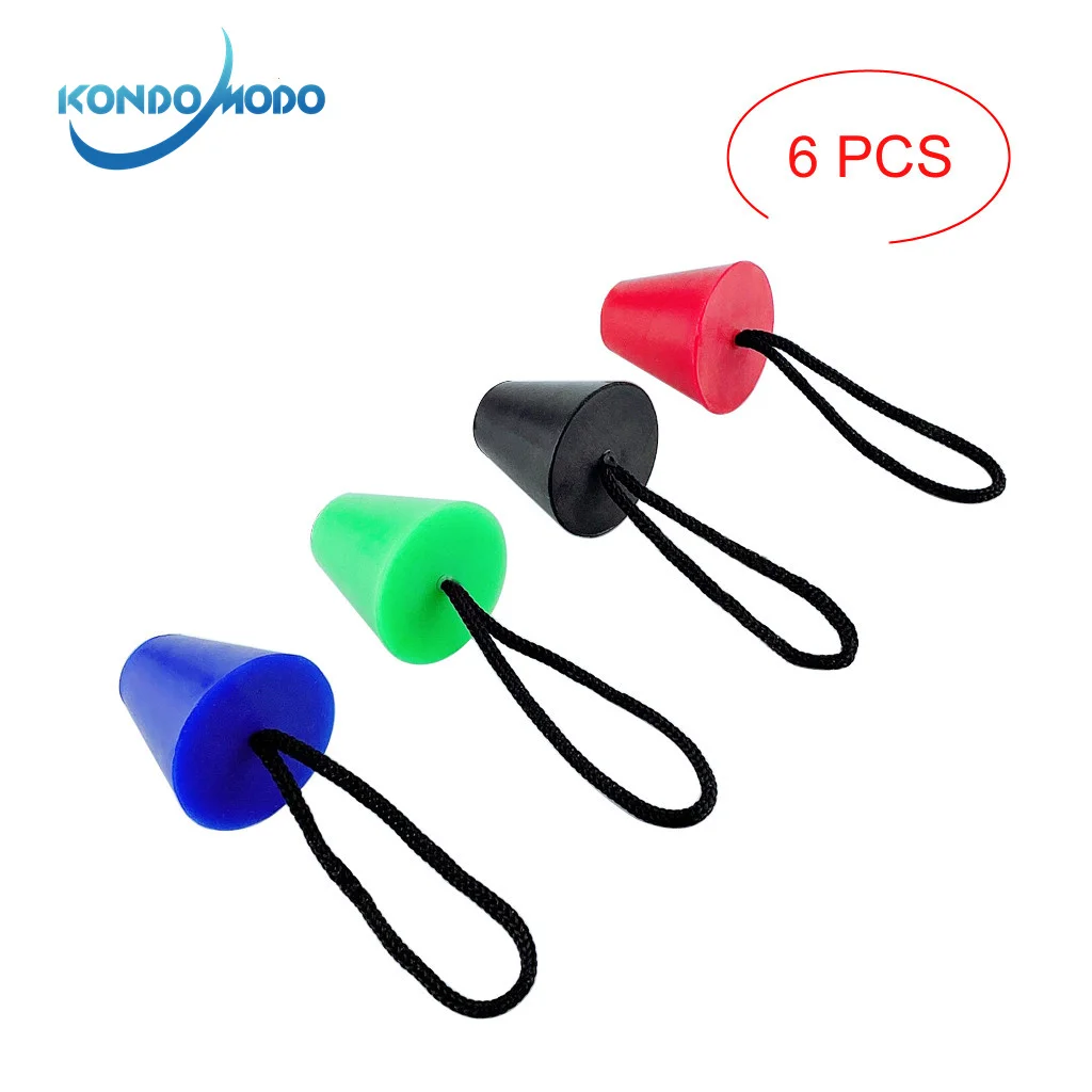 

6 PCS Marine Hardware Universal Scupper Plug Drain Holes Inflatable Boat Canoe Rowing Marine Boat Cord Rope Yacht Accessories