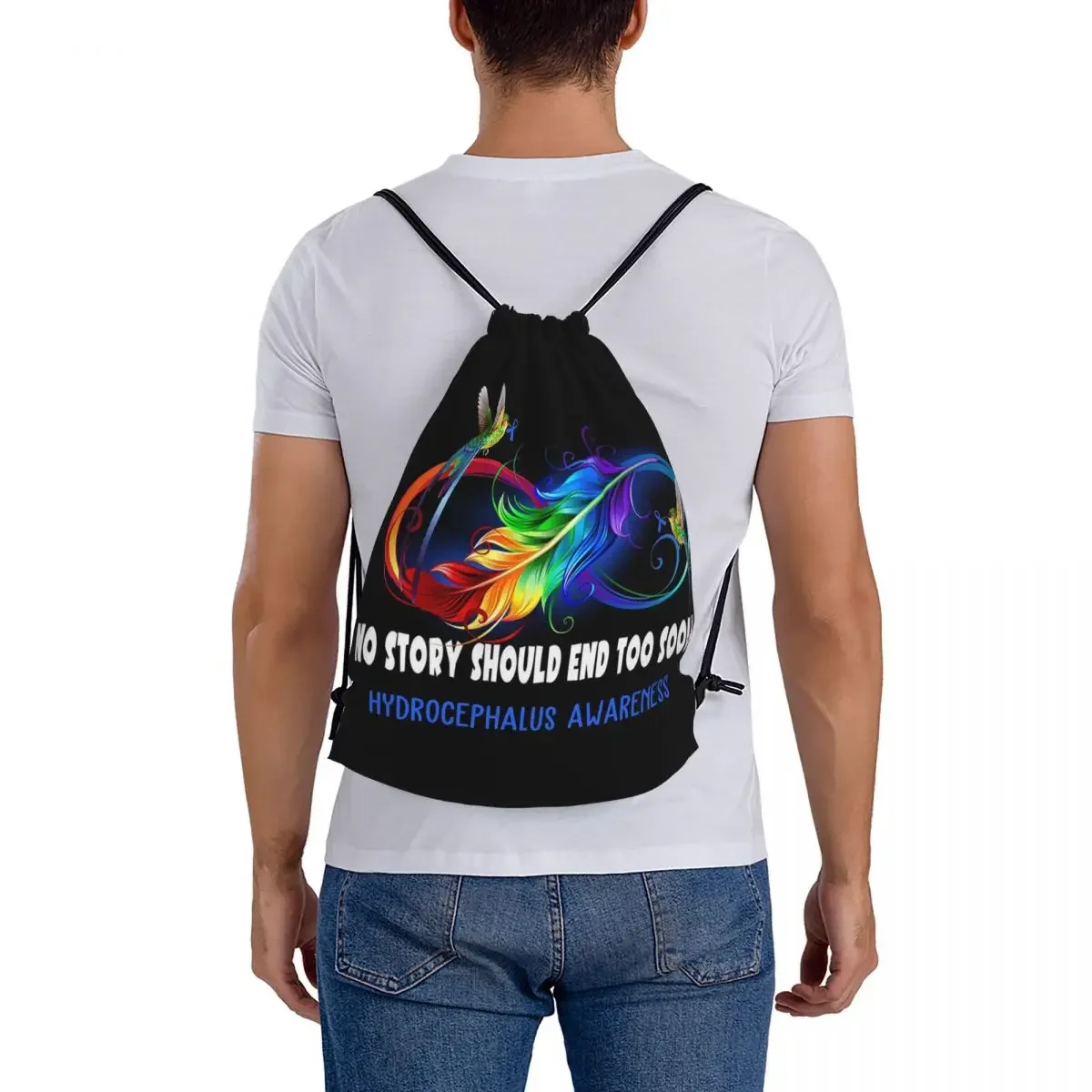 Осведомленность гидроцифла - NO STORY SHOULD END TOO SOON Рюкзаки Модные сумки на шнурке