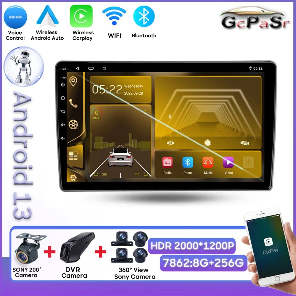 

Android For Nissan X-Trail X Trail X - Trail 1 T30 2000 - 2007 Mirror Link Carplay Wireless Android Auto Bluetooth Android Auto