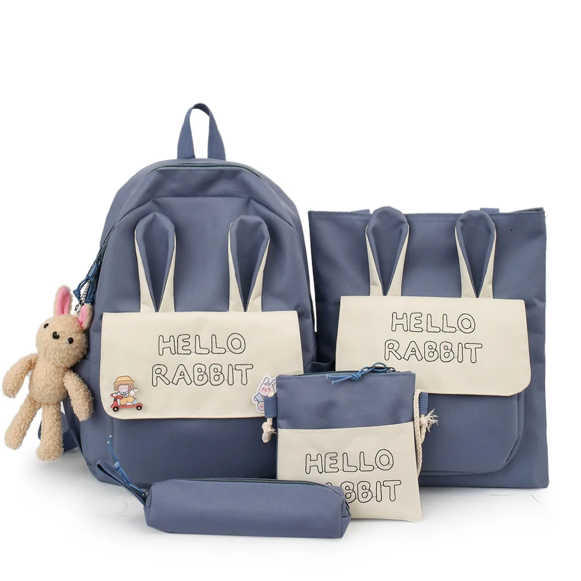 5 шт./комплект холщовые школьные ранцы для девочек-подростков |