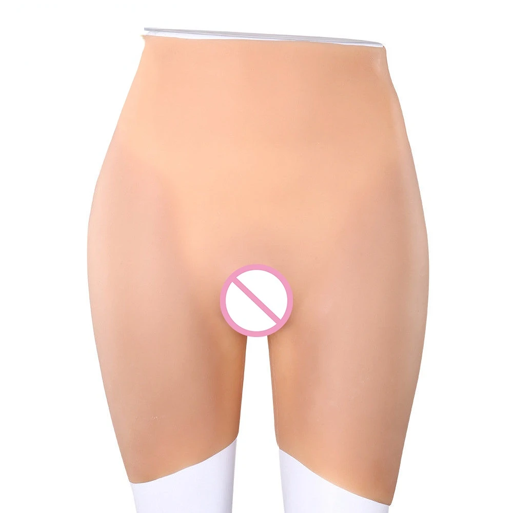 Artificial Silicone Vagina Hip Pant Padded Buttock Enhancer Panty Fake Ass Crossdressing Transgender Realistic Underwear