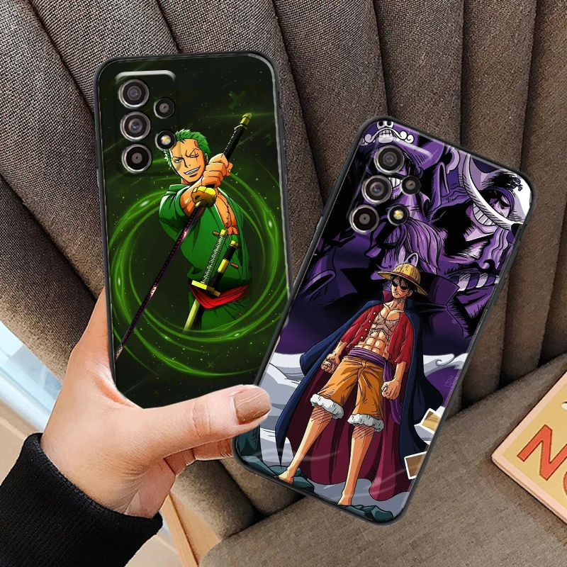 

Цельнокроеный мультяшный аниме чехол для Samsung A20 A21 A22 4G 5G чехол для телефона задняя Мягкая силиконовая крышка Черный чехол