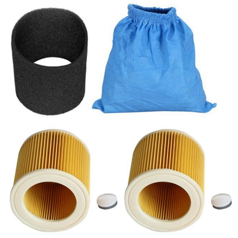 

Textile Filter Bags Wet And Dry Foam Filter HEPA Filter For Karcher MV1 WD1 WD2 WD3 Vacuum Cleaner Vacuum Cleaner Parts