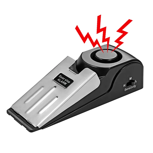 

120 dB Door Stopper Wedge Door Stops Alarm Great for Traveling Hotel Home Security Safety Tools