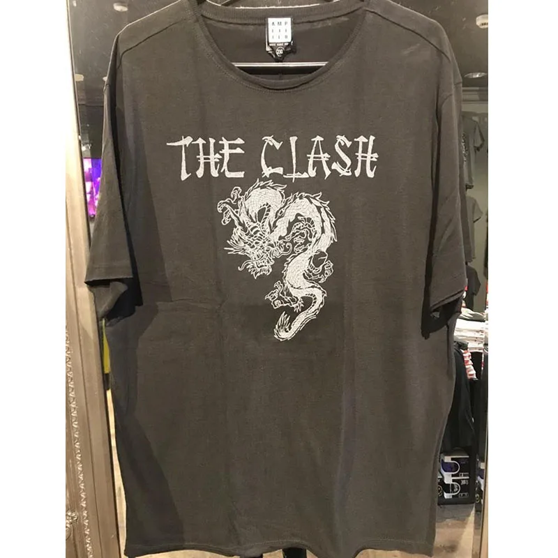 

The Clash T-shirt Loose retro round neck T-shirt