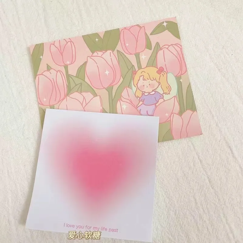 Блокнот для заметок ветер и летние цвета гало градиент любовь мастика клейкая