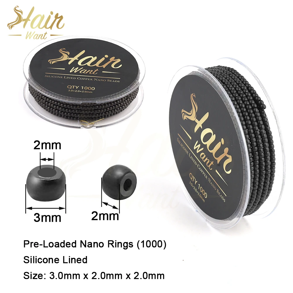 Нано-кольца для наращивания волос 3 мм 500 шт.