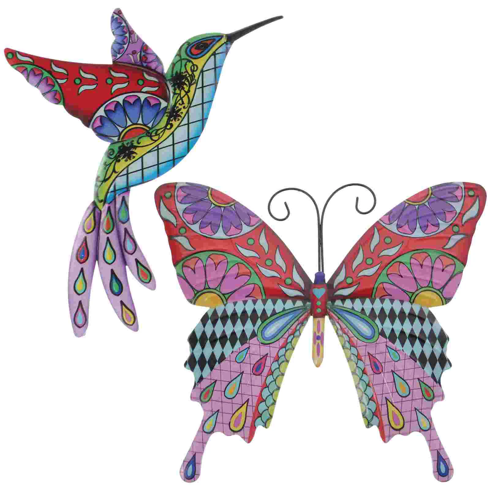 

Outdoor Decorations Sculpture Metal Butterfly Wall Ornament House Decorations For Housewarming Gift Creative