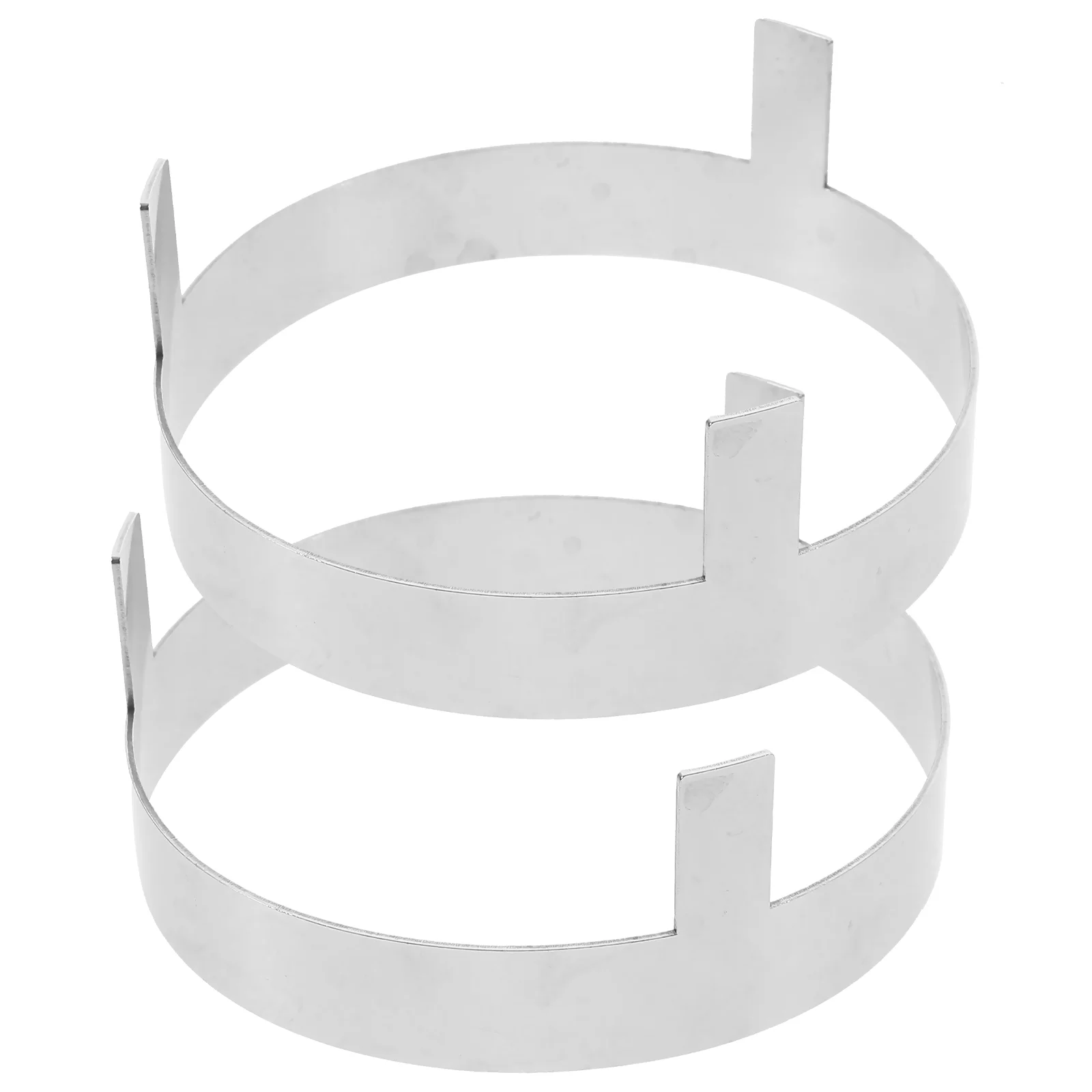 

2 Pcs Stacking Rack Coconut Soup Trays Round Coconuts Holder Display Holding Base Shell Stand Storage Cooking Pot