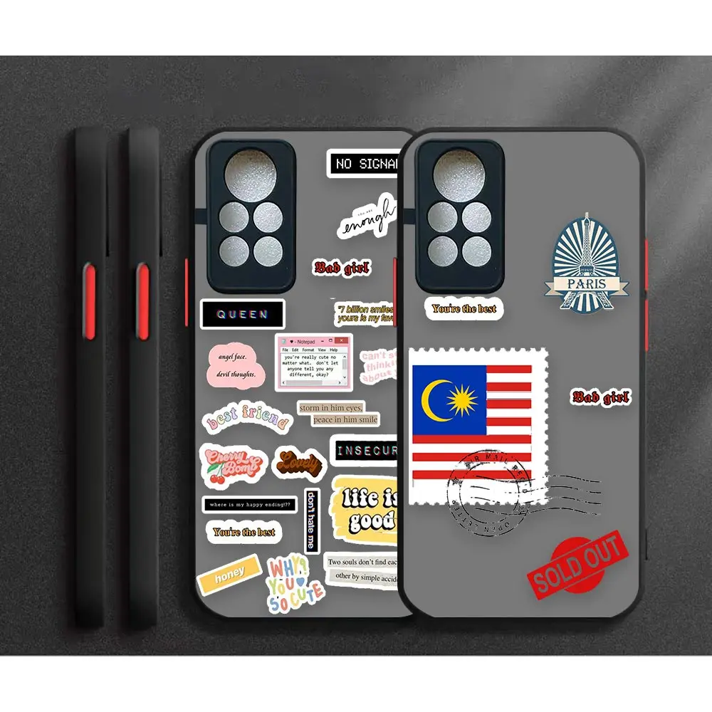 

Matte Case Funda Coque For Infinix NOTE 11 10 8I 8 7 PRO HOT 12 12I 11S 10I 10S 9 8 PLAY NFC Case Stamp Label Landscape​