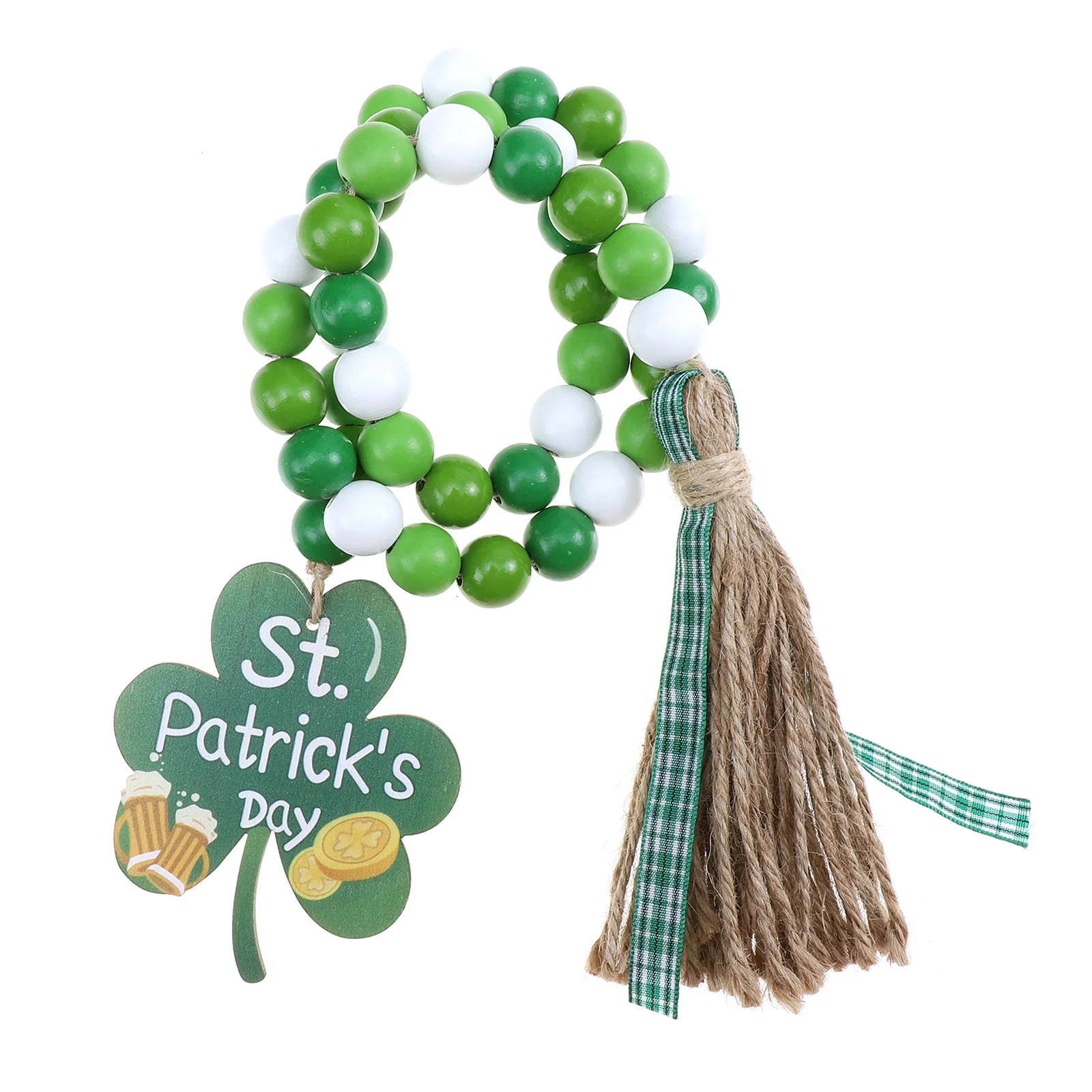 

Patrick Party Favors Trays Decorative Decorative Beads Tassel Heart Pendant Day Beads Decorate Party Hanging Ornaments