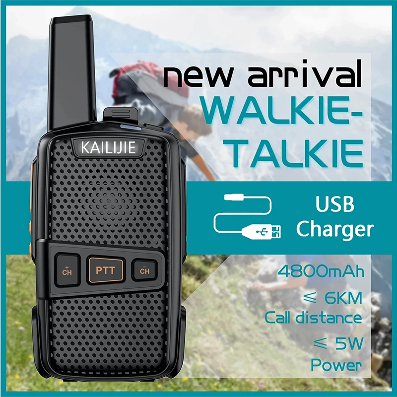 2pcs walkie talkie mini powerful ham radio station comunicador uhf two way radio portable transmitter receiver talkie free global shipping