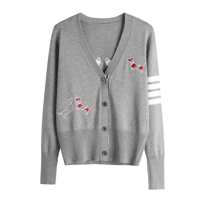 

2023 Knitted Korean Fall Clothes New Sweater High Quality Clothing Womens Cardigan Long Sleeve Girl Fashion Winter Knit Y2k Tops