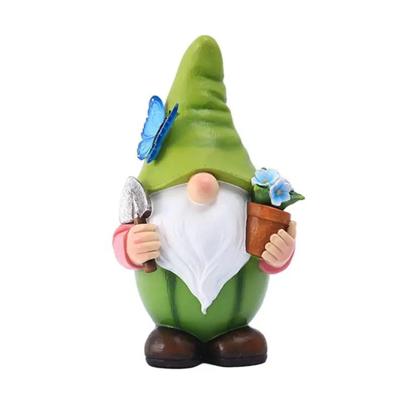 

Resin Solar Gnome Sculpture Outdoor Garden Dwarf Statue Resin Dwarf Statue Fruit Gnome Ornament Home Balcony Decoration Ornament