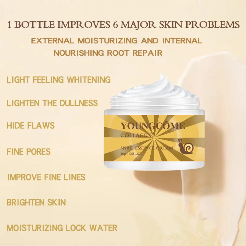 YOUNGCOME лицо улитки коллагеновый крем отбеливающий увлажняющий антивозрастной