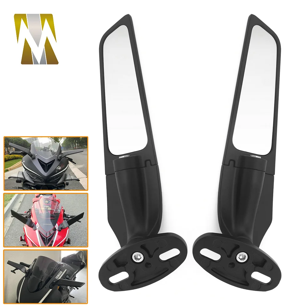 

Modified Motorcycle Rearview Mirrors For BMW S1000 S1000R S1000RR HP4 Adjustable Side Mirror Wind Wing Rotating Accessories 2PCS