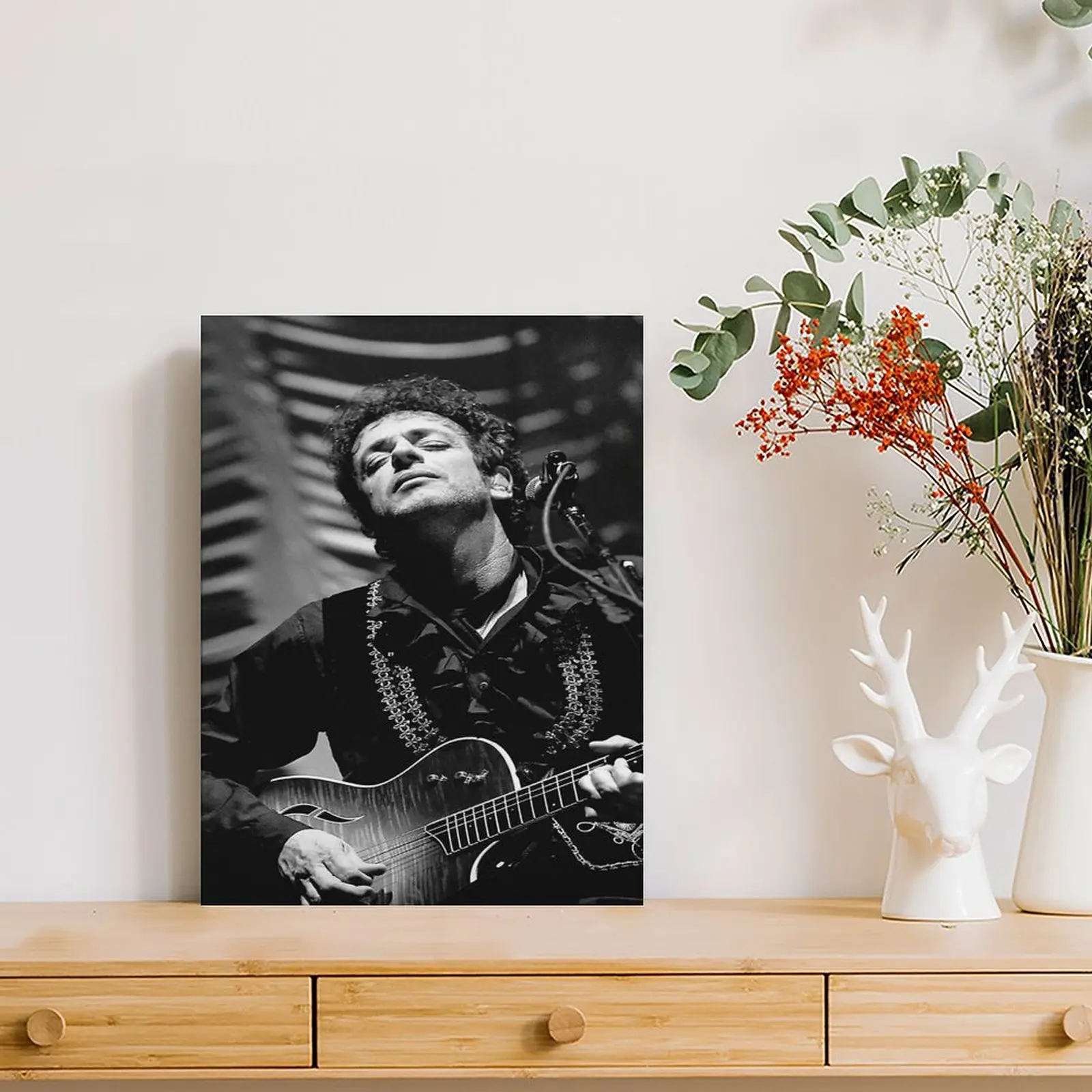 Фото Gustavo Cerati Camiseta 5, картины на холсте, клубные картины на заказ, декор для стен в пабе, настенная живопись в рамке №3