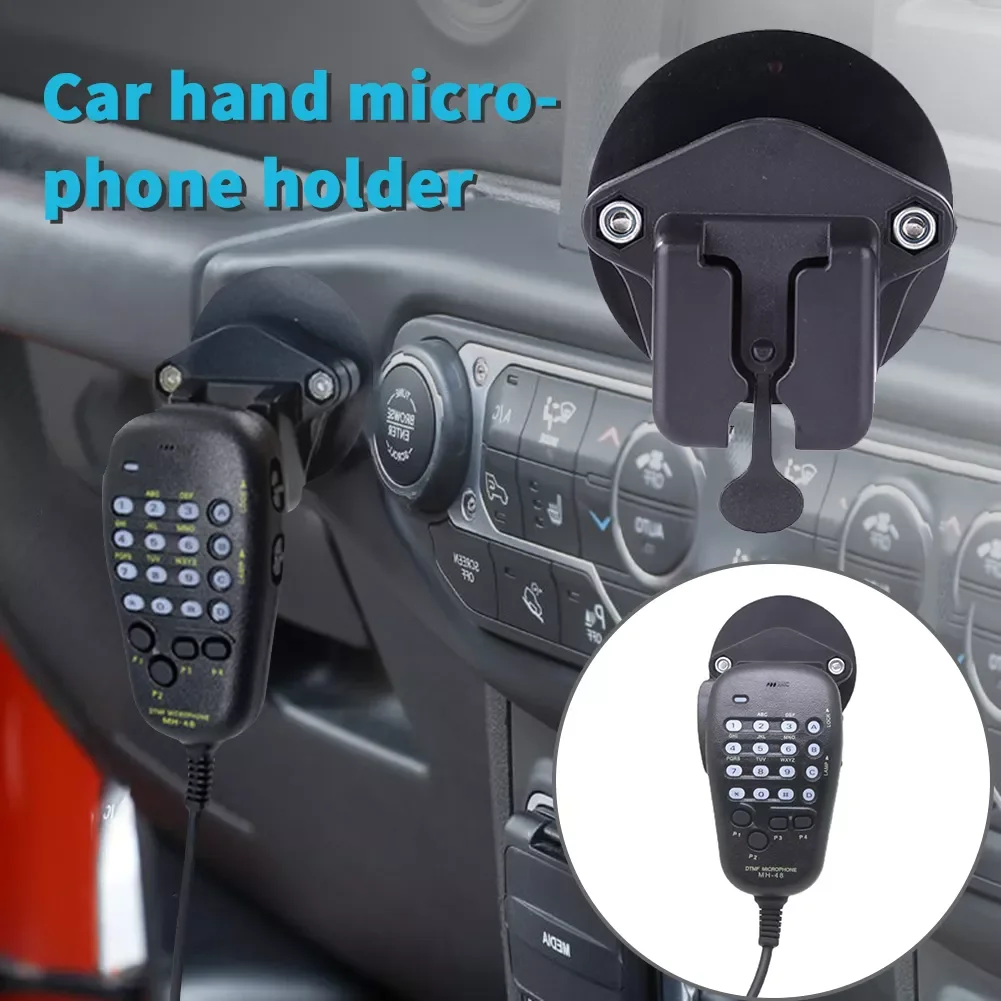 

Mic Hook Car Platform Hanger Rack Hand Microphone Holder Stand Bracket for Yaesu FT-7900R,FT-8900R,FT1907R,100XDR Mobile Radio