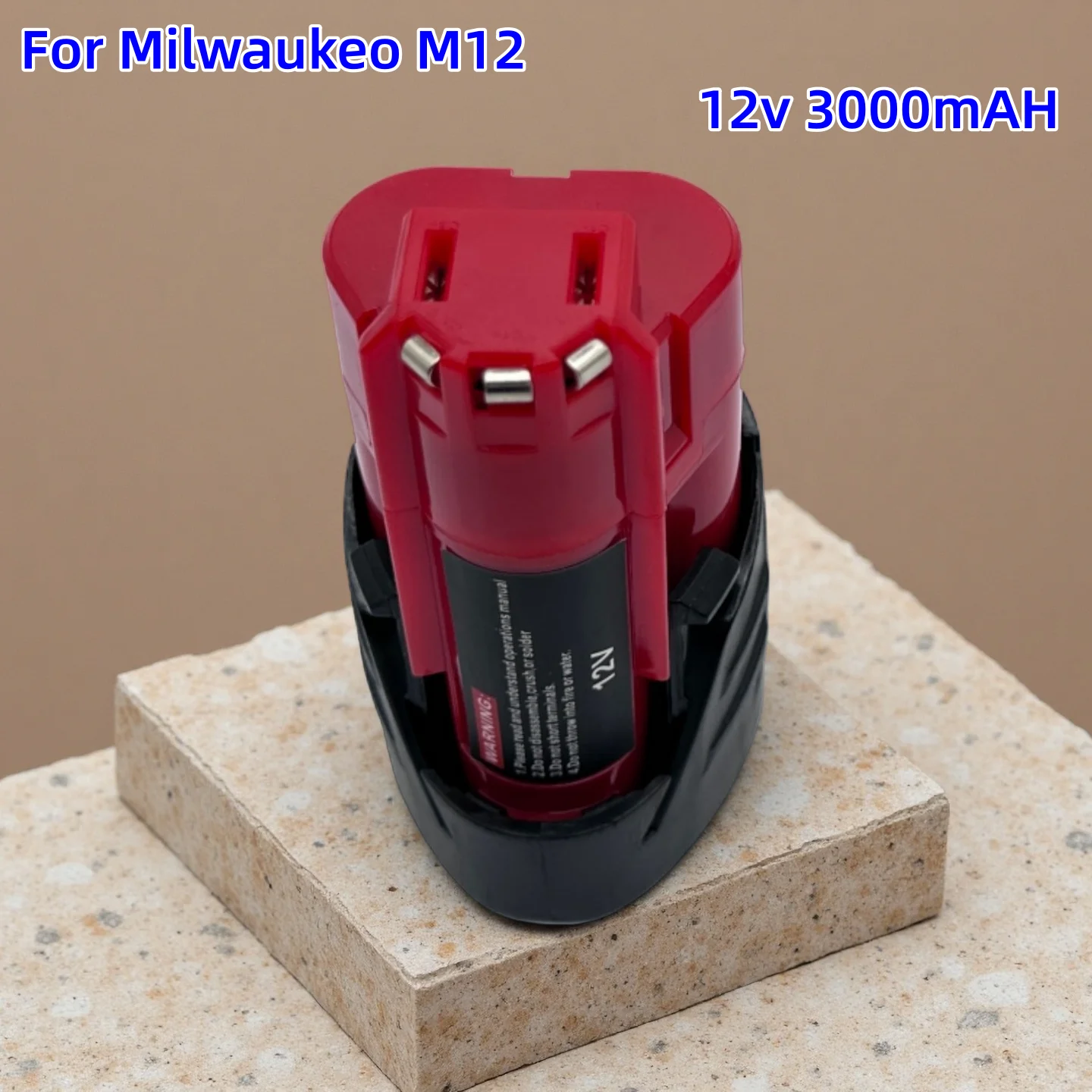 Фото Замена 12 В 3 Ач  Аккумулятор для    Milwaukee M12 XC 12-вольтовый литий-ионный аккумулятор, совместимый с 48-11-2420 48-11-2411 Power №1