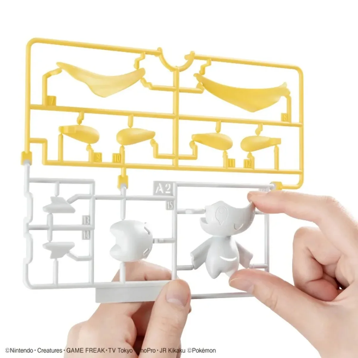 Фото Оригинальный Bandai, оригинальная в наличии Pokemon PLAMO Pokepla 23-Jirachi, коллекция аниме, наборы моделей экшн-фигурок, подарок для мальчика и девочки №5