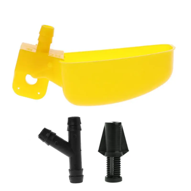 

Кормушка для воды для птиц, желтые тарелки, подвесные пластиковые чаши для клетки, легко устанавливается 29EF