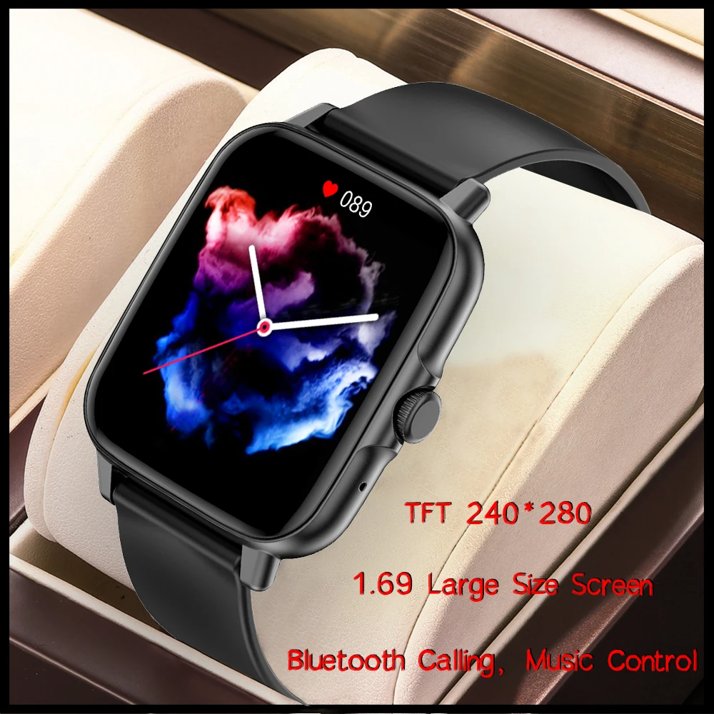 

Новинка 2022, женские умные часы, мужские часы с цветным экраном дюйма, фитнес-трекер с полным сенсорным экраном, мужские Смарт-часы с вызовом, ...