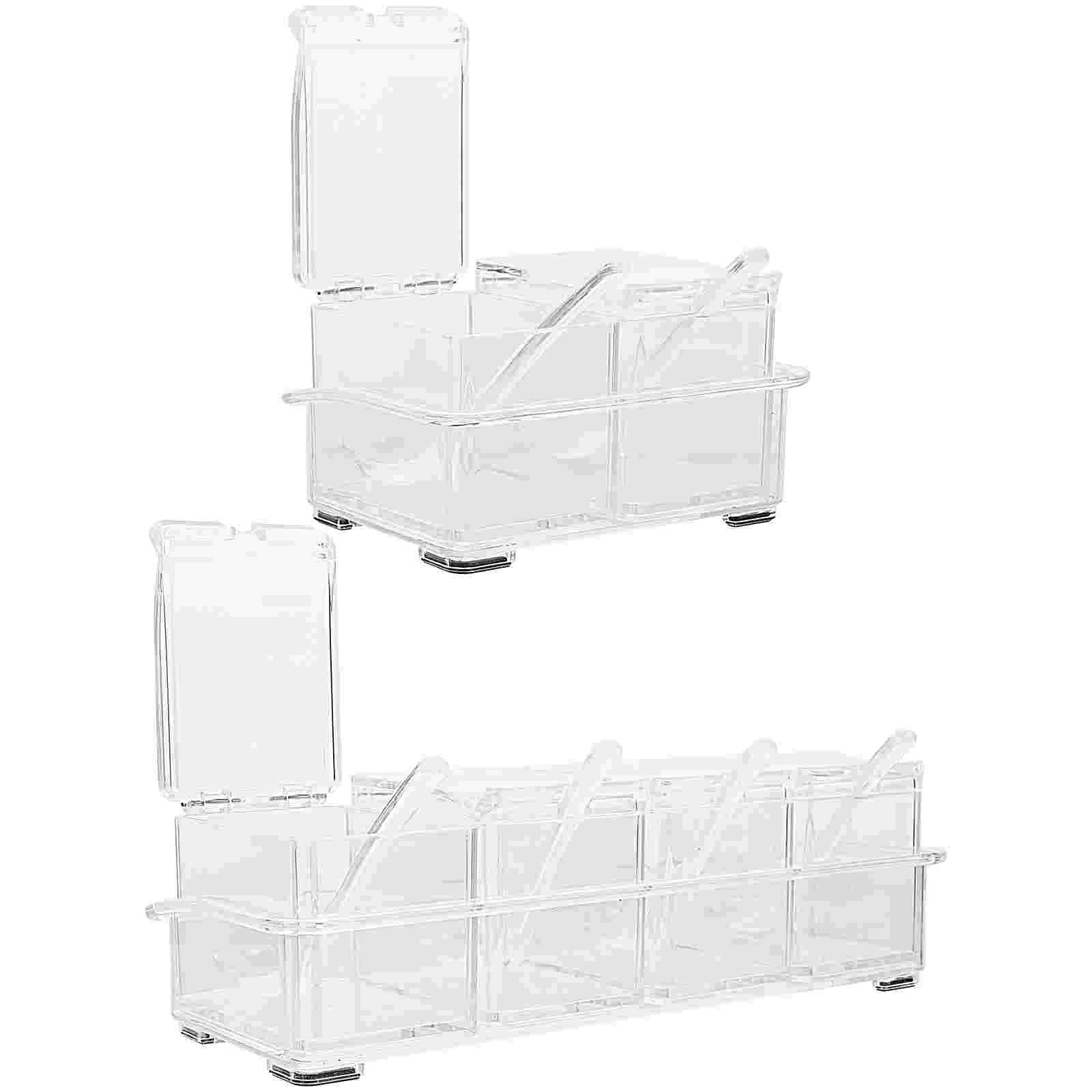 

Бытовая банка для приправ, контейнер для приправ, аксессуары для кухни, 2 шт.