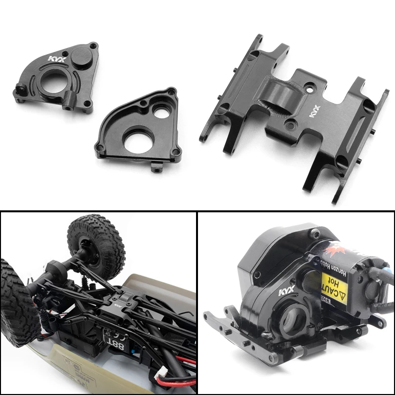 

Metal Chassis Aluminium Alloy Medium Wave Box Chassis Housing for 1/24 RC Crawler Car Traxxas Axial SCX24 90081 KYX Diy Parts