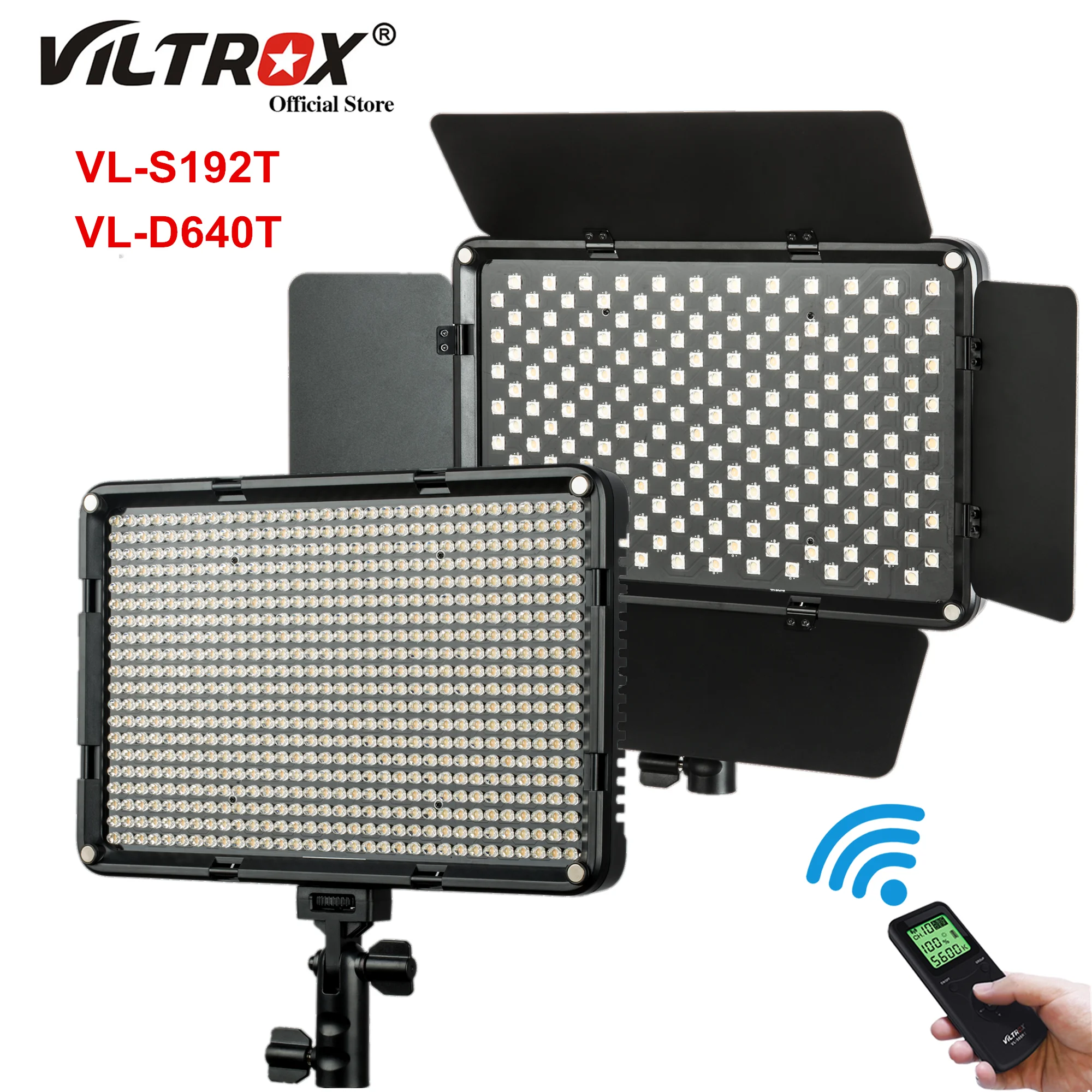 

Viltrox VL-D640T 50W LED Light Panel Photography Light Panel 3300k-5600k Bi-color Wireless Remote Studio Video Shooting Light