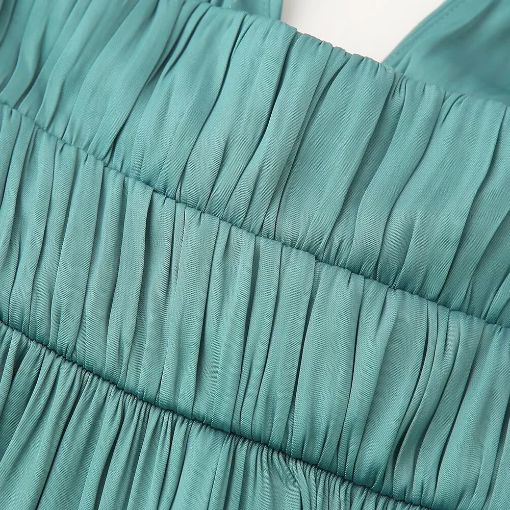 Juqinran женское модное однотонное клетчатое платье с енотом и v-образным вырезом