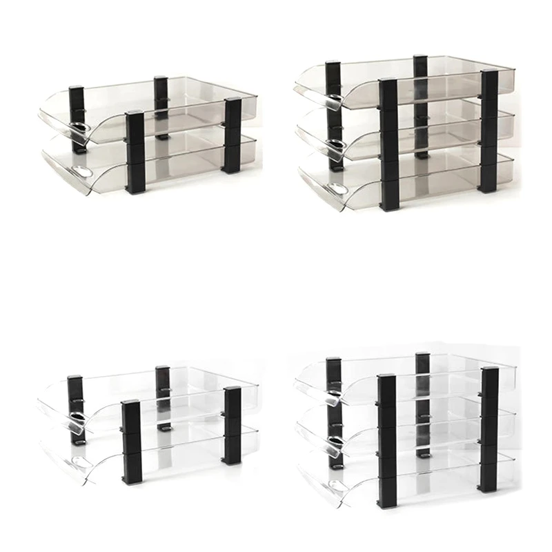 

New File Rack Information File Tray Storage Classification Office Desk Storage Storage Box Layered