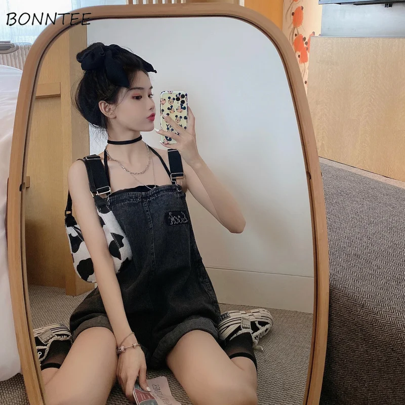 

Rompers Women Strap Design Fashion Thin Summer Casual Cozy Streetwear Denim Loose Korean Style Ropa Mujer Cool High Waist Chic