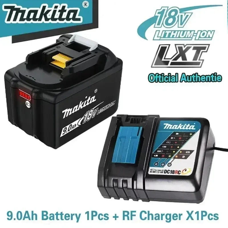 100% оригинальная аккумуляторная батарея Makita 18 В 9 0 Ач для BL1830 BL1830B BL1840 BL1840B BL1850 BL1850B