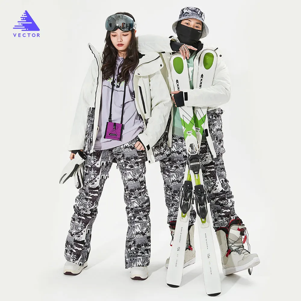 2020 VECTOR  Men Women Ski Jacket Winter Warm Windproof Waterproof Outdoor Sports Snowboard Skiing Fashion Coat Chic Tops