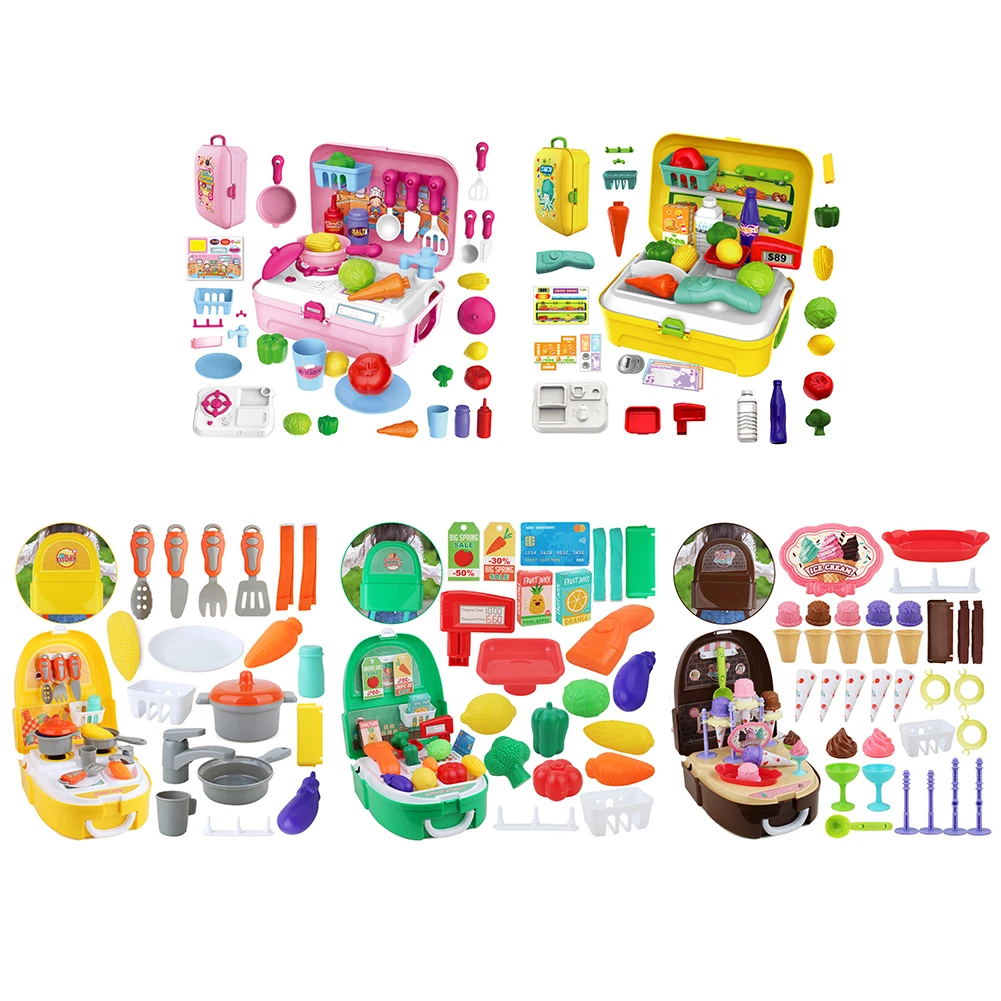 

Портативный детский игровой домик, игрушка для детей, 24 х18 х9, 2 см, искусственная кухня, подарок для мальчиков и девочек