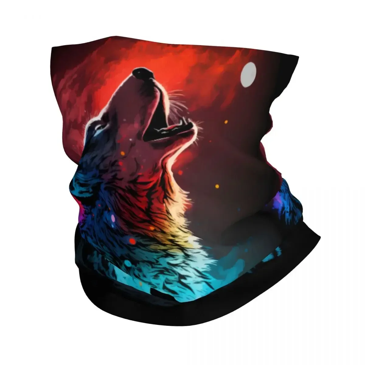 Зимняя повязка на голову Ghost Wolf обогреватель шеи для мужчин и женщин лыжный